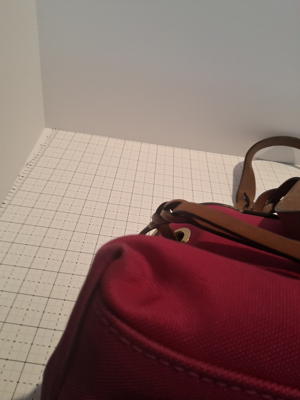 Dooney & Bourke Pink Nylon Satchel with Tan Leather Trim - Picture 8 of 14